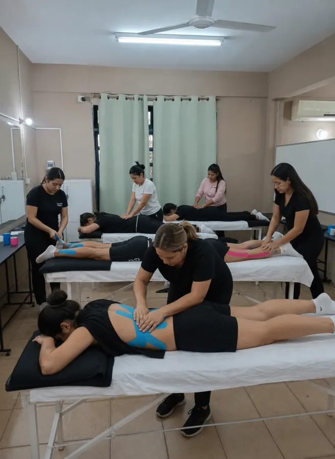 Práctica de Masaje Deportivo y vendaje neuromuscular